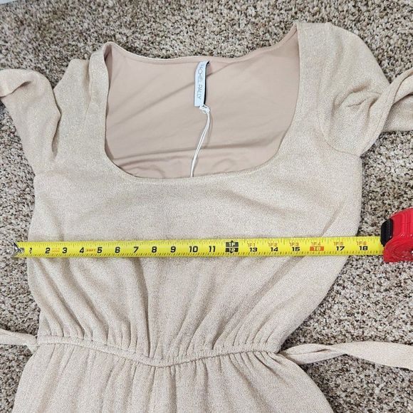 Rachel Pally Wide Leg Swtr Jumpsuit Rachel Pally Sweater Jumpsuit Gold Size L - Picture 14 of 16